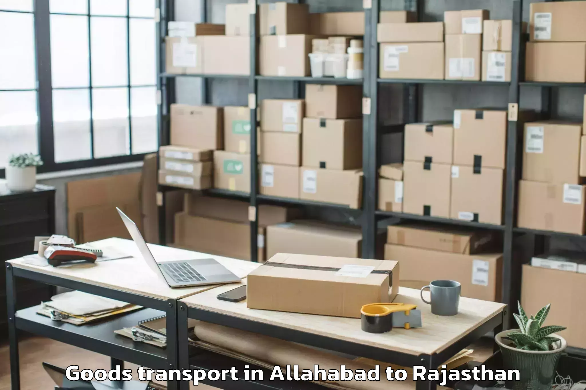 Top Allahabad to Nimaj Goods Transport Available